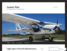 Tablet Screenshot of foxbatpilot.com